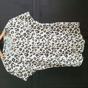 Banana Republic animal print shirt